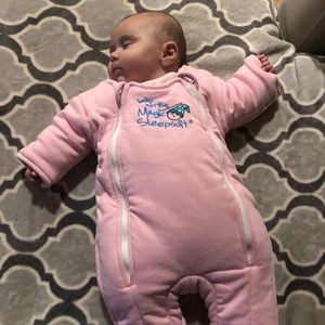 Pink sz Large Magic Merlin Sleepsuit